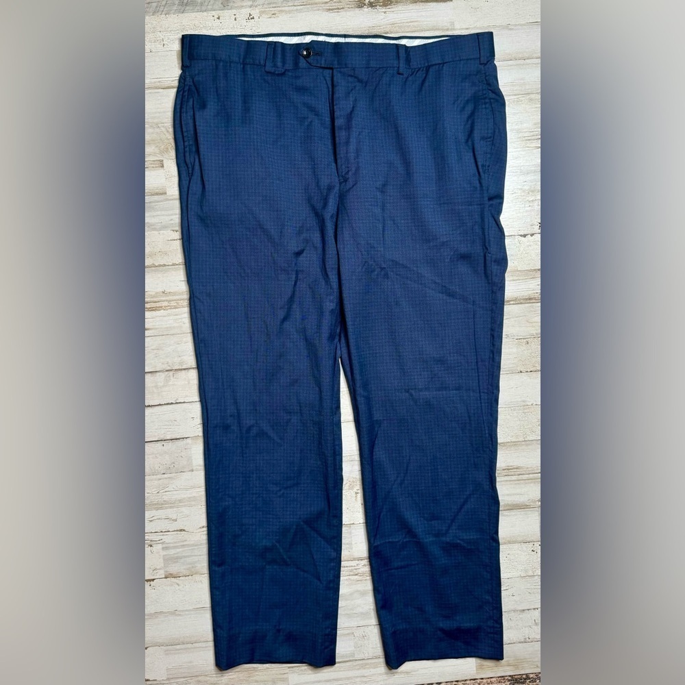 Brooks Brothers Pants Men's 40x29 Blue Regent Fit BrooksFlex Reda Flexo Wool - Picture 2 of 11